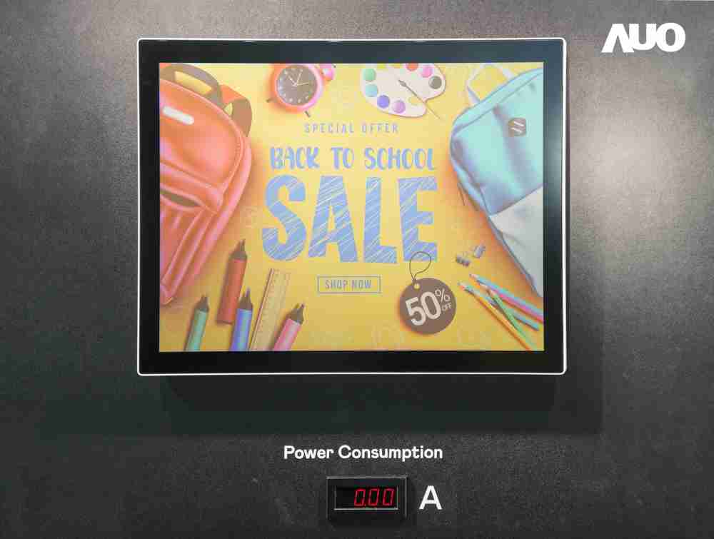 森林舞会展示胆固醇液晶超低耗能户外全彩显示器，，ChLC（胆固醇液晶）以双稳态技术使静态显示零功耗，，，，具省电、、、、高彩度、、、、环保的特性，，，，还整合软硬件系统解决方案，，可透过单一云端平台管理